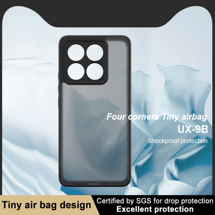 For Xiaomi 14T imak UX-9B Series Four Corners Tiny Airbag Shockproof Phone Case - Black