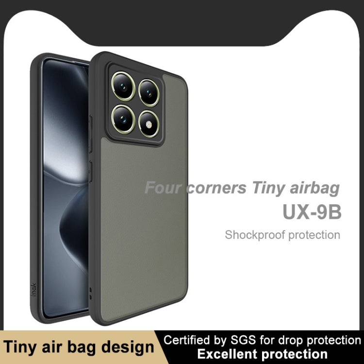 For Xiaomi 14T imak UX-9B Series Four Corners Tiny Airbag Shockproof Phone Case - Black
