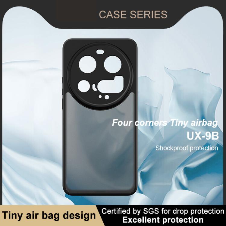 For Xiaomi 15 Ultra imak UX-9B Series Four Corners Tiny Airbag Shockproof Phone Case - Black