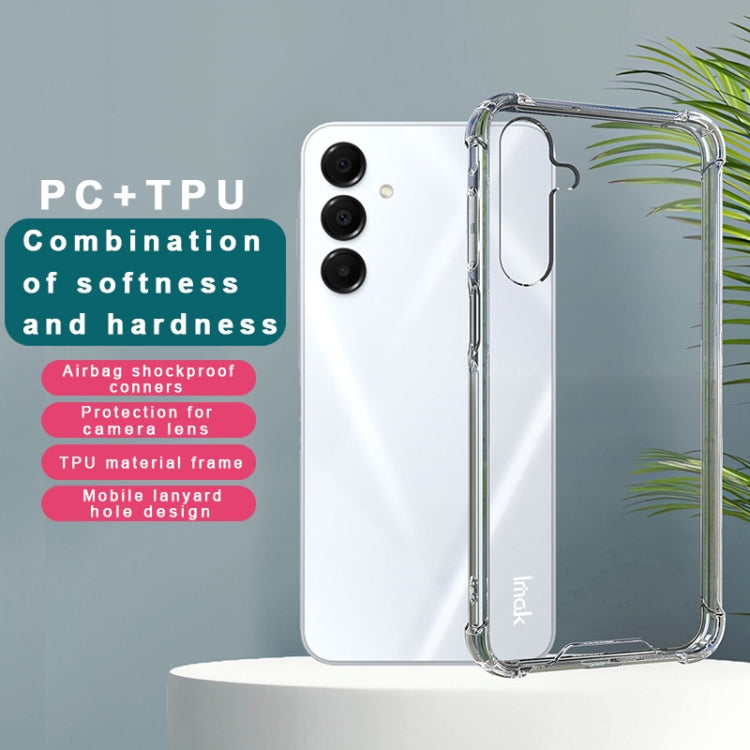 For Samsung Galaxy A16 4G / 5G imak Space Shield PC + TPU Airbag Shockproof Phone Case - Transparent