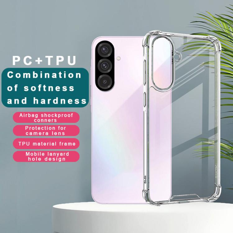 For Samsung Galaxy A56 5G imak Space Shield PC + TPU Airbag Shockproof Phone Case - Transparent