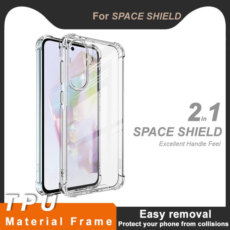 For Samsung Galaxy A56 5G imak Space Shield PC + TPU Airbag Shockproof Phone Case - Transparent