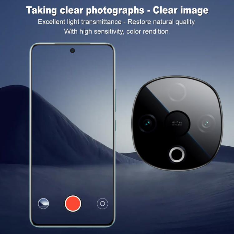 For vivo Y300 imak HD Glass Rear Camera Lens Film, Self-positioning Version