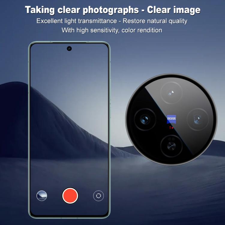 For vivo X100s imak HD Glass Rear Camera Lens Film, Self-positioning Version