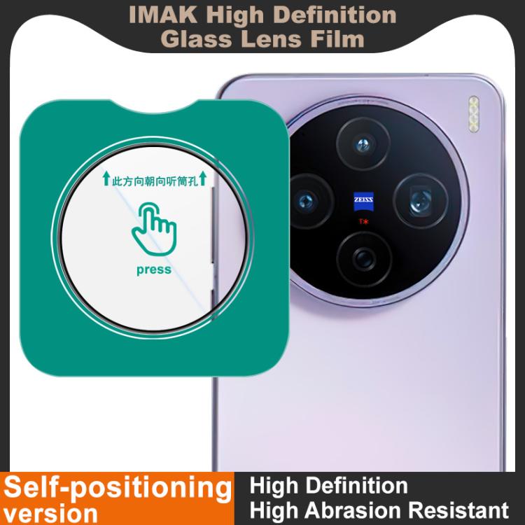 For vivo X200s imak HD Glass Rear Camera Lens Film, Self-positioning Version