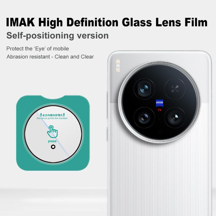 For vivo X200 Ultra imak HD Glass Rear Camera Lens Film, Self-positioning Version