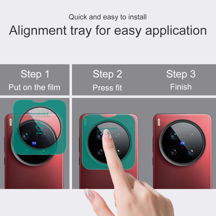 For vivo X200 Ultra imak HD Glass Rear Camera Lens Film, Self-positioning Version