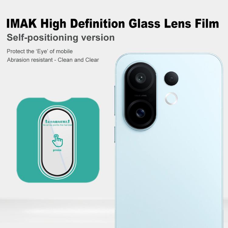 For vivo S30 Pro mini 5G imak HD Glass Rear Camera Lens Film, Self-positioning Version