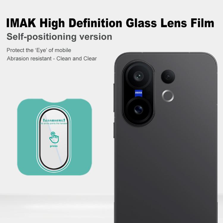 For vivo X200 FE imak HD Glass Rear Camera Lens Film, Self-positioning Version
