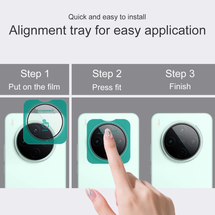 For vivo Y500 Pro 5G imak HD Glass Rear Camera Lens Film, Self-positioning Version