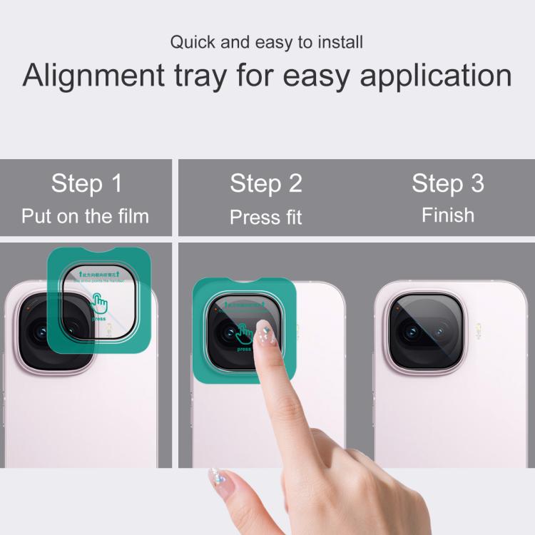 For vivo iQOO Z11 Turbo 5G imak HD Glass Rear Camera Lens Film, Self-positioning Version