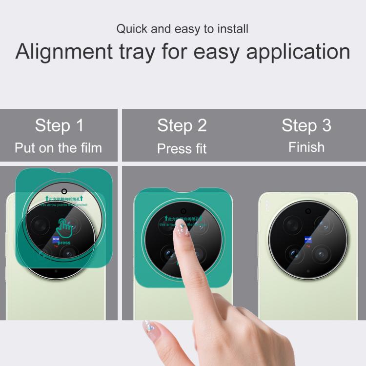 For vivo X300 Ultra imak HD Glass Rear Camera Lens Film, Self-positioning Version
