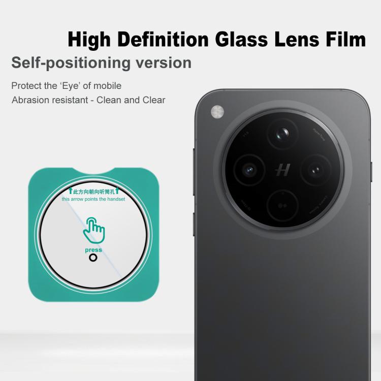 For OPPO Find X8s+ imak HD Glass Rear Camera Lens Film, Self-positioning Version