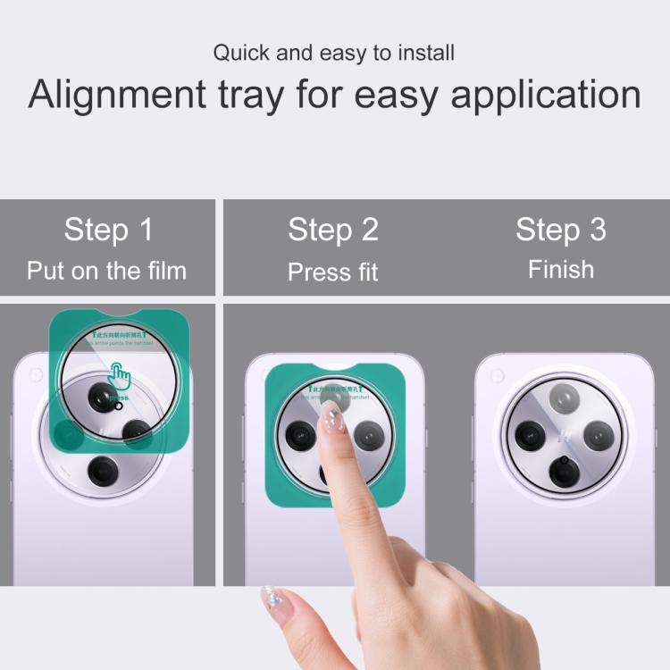 For OPPO Find X8s+ imak HD Glass Rear Camera Lens Film, Self-positioning Version