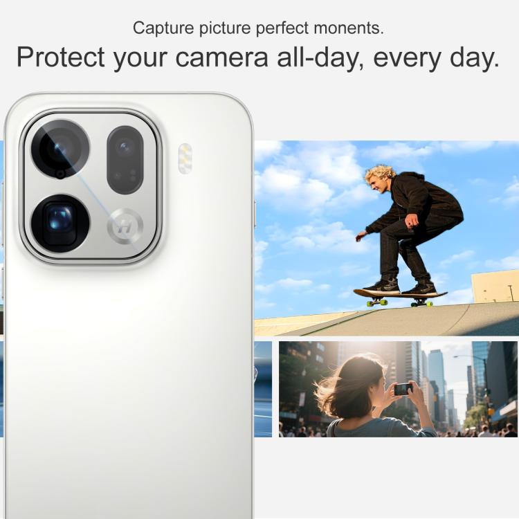 For OPPO Find X9 Pro imak HD Glass Rear Camera Lens Film, Self-positioning Version