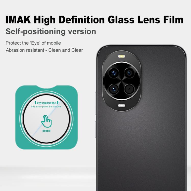 For Huawei nova 14 imak HD Glass Rear Camera Lens Film, Self-positioning Version