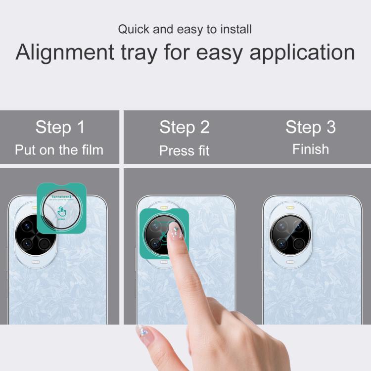 For Huawei nova 14 imak HD Glass Rear Camera Lens Film, Self-positioning Version