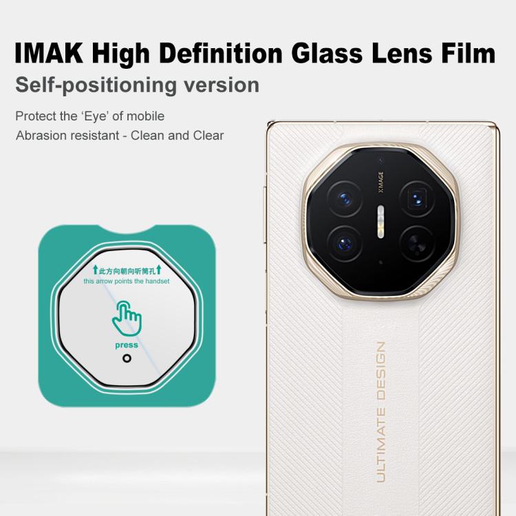 For Huawei Mate XTs Ultimate imak HD Glass Rear Camera Lens Film, Self-positioning Version