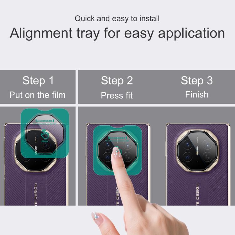 For Huawei Mate XTs Ultimate imak HD Glass Rear Camera Lens Film, Self-positioning Version