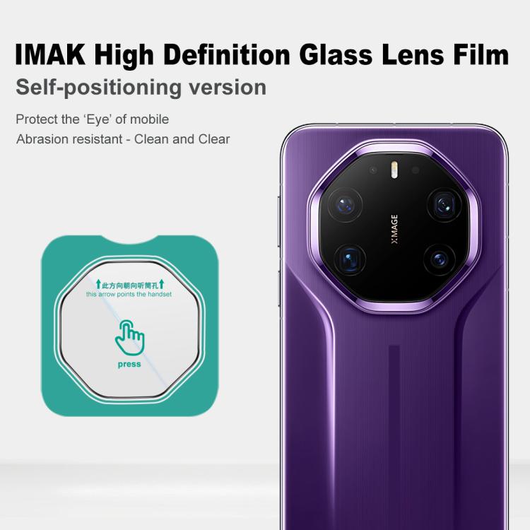For Huawei Mate 80 RS Ultimate imak HD Glass Rear Camera Lens Film, Self-positioning Version