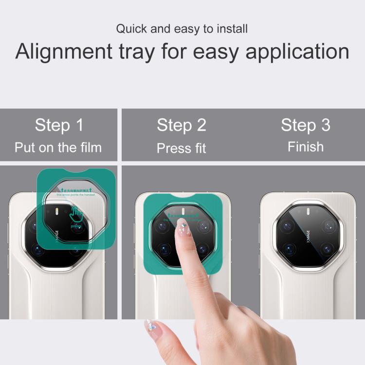 For Huawei Mate 80 RS Ultimate imak HD Glass Rear Camera Lens Film, Self-positioning Version