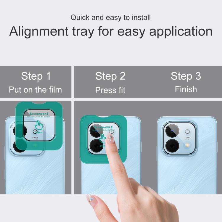 For Huawei Enjoy 90 Plus / 90 5G imak HD Glass Rear Camera Lens Film, Self-positioning Version