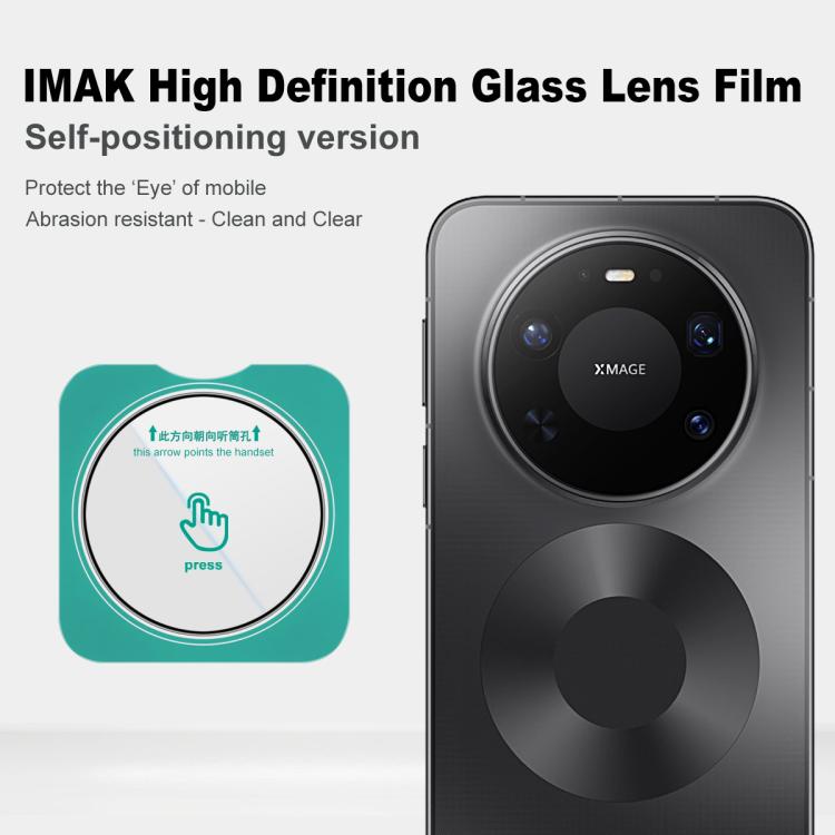 For Huawei Mate 80 Pro Max Wind 5G imak HD Glass Rear Camera Lens Film, Self-positioning Version
