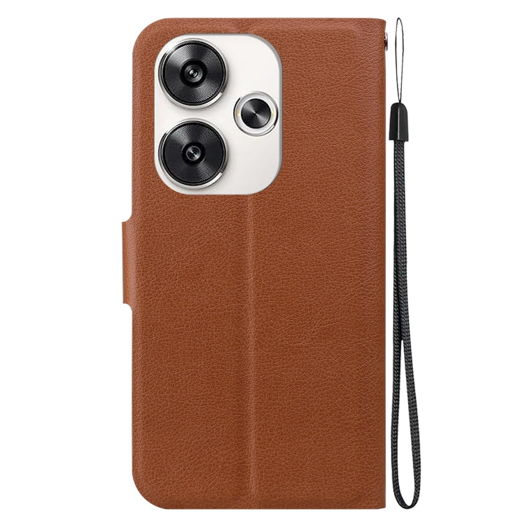 For Xiaomi Poco F6 Ultra-thin Voltage Magnetic Buckle Leather Phone Case