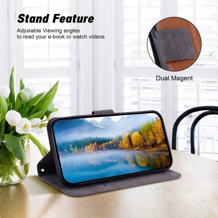 For Xiaomi 15 Ultra-thin Voltage Magnetic Buckle Leather Phone Case