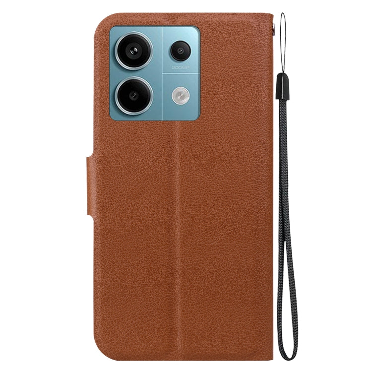 For Redmi Note 13 Pro 5G / Poco X6 Global Ultra-thin Voltage Magnetic Buckle Leather Phone Case