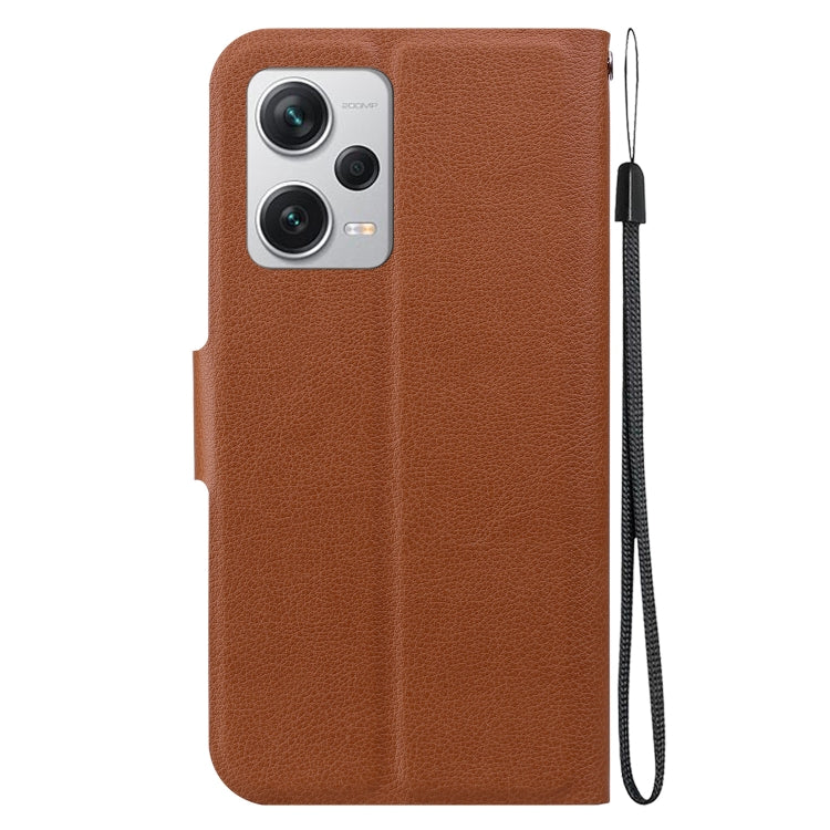 For Redmi Note 12 Pro+ Global Ultra-thin Voltage Magnetic Buckle Leather Phone Case