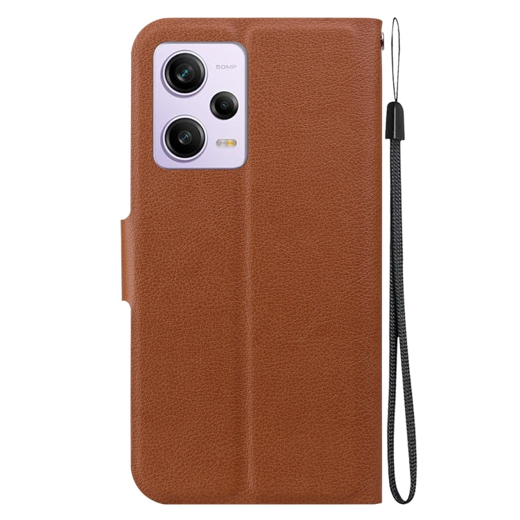 For Redmi Note 12 Pro 5G Global Ultra-thin Voltage Magnetic Buckle Leather Phone Case