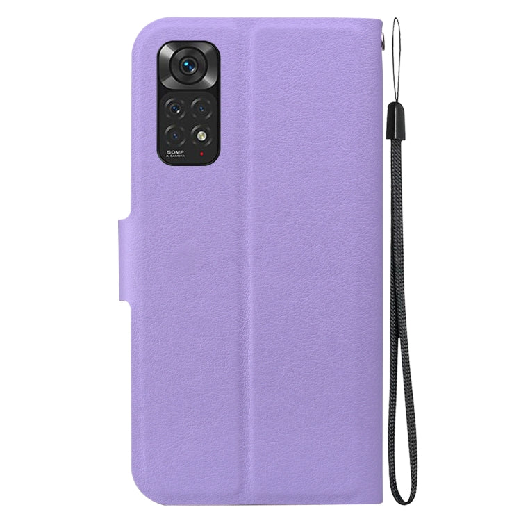 For Redmi Note 11 4G / Note 11S Ultra-thin Voltage Magnetic Buckle Leather Phone Case