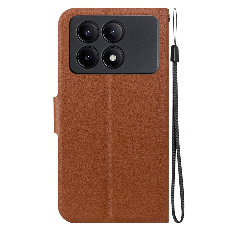 For Redmi K70E / Poco X6 Pro Ultra-thin Voltage Magnetic Buckle Leather Phone Case