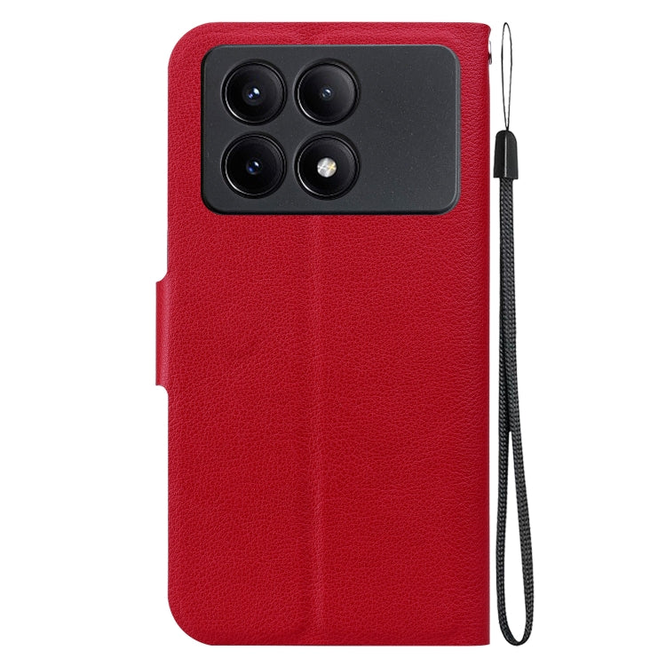 For Redmi K70E / Poco X6 Pro Ultra-thin Voltage Magnetic Buckle Leather Phone Case