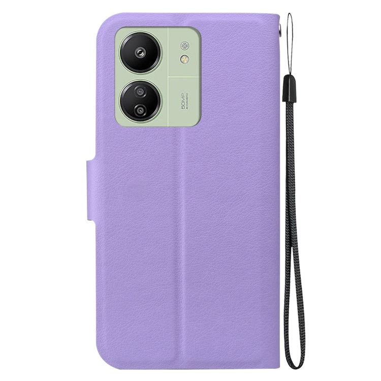 For Redmi 13C 4G / 5G / Redmi 13R Ultra-thin Voltage Magnetic Buckle Leather Phone Case