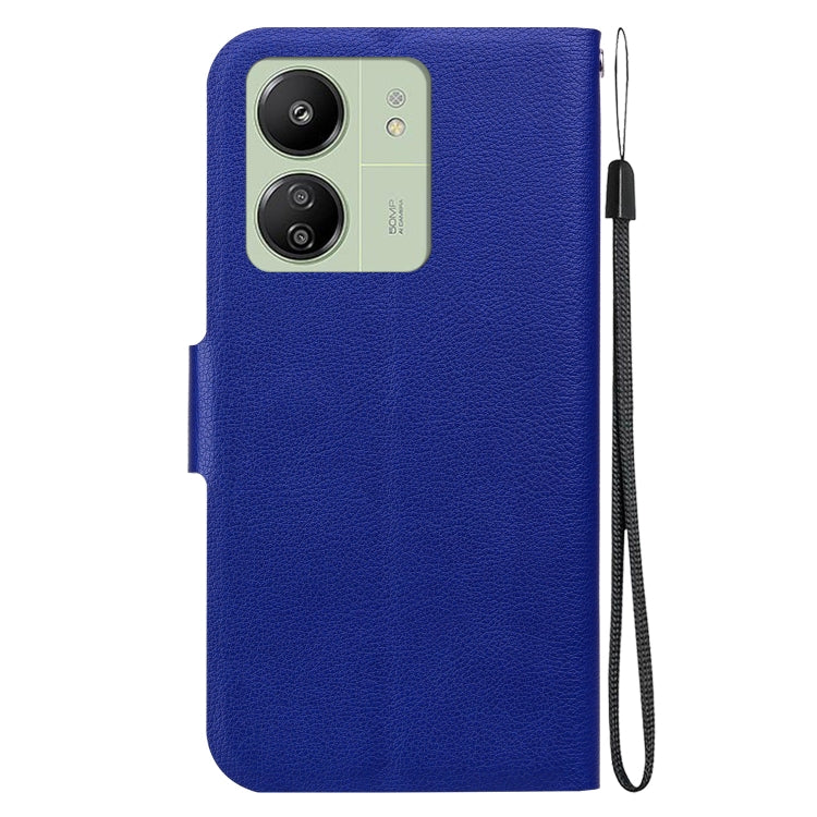 For Redmi 13C 4G / 5G / Redmi 13R Ultra-thin Voltage Magnetic Buckle Leather Phone Case