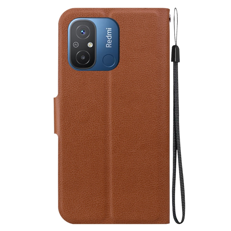 For Redmi 12C / Redmi 11A Ultra-thin Voltage Magnetic Buckle Leather Phone Case