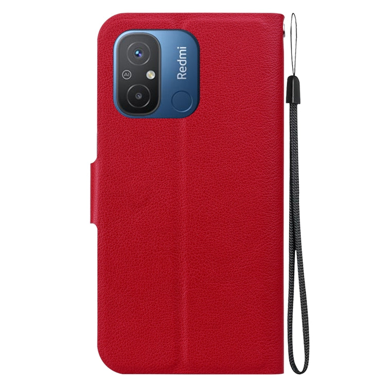 For Redmi 12C / Redmi 11A Ultra-thin Voltage Magnetic Buckle Leather Phone Case