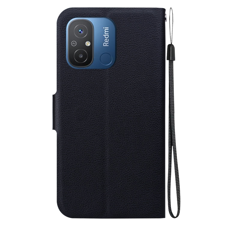 For Redmi 12C / Redmi 11A Ultra-thin Voltage Magnetic Buckle Leather Phone Case