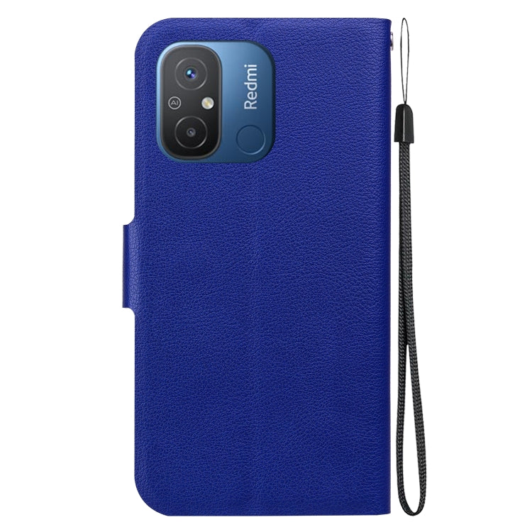 For Redmi 12C / Redmi 11A Ultra-thin Voltage Magnetic Buckle Leather Phone Case
