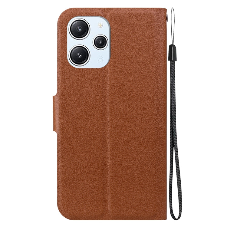 For Redmi 12 4G / 5G / Redmi Note 12R Ultra-thin Voltage Magnetic Buckle Leather Phone Case