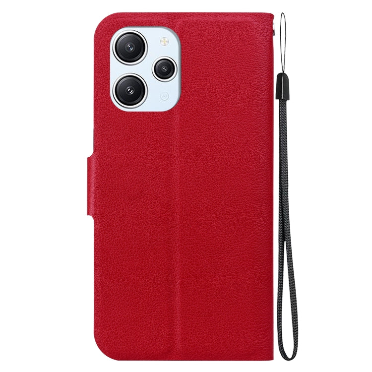 For Redmi 12 4G / 5G / Redmi Note 12R Ultra-thin Voltage Magnetic Buckle Leather Phone Case