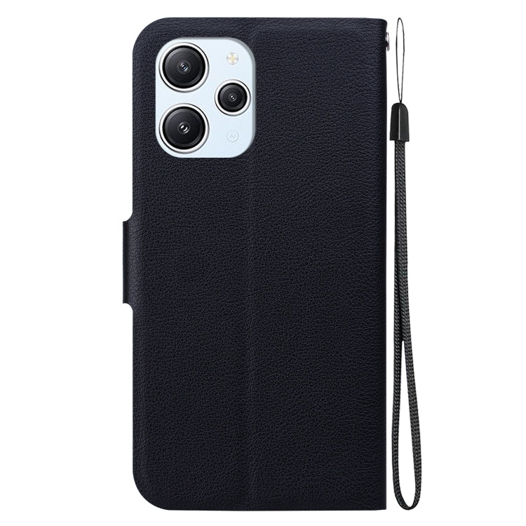 For Redmi 12 4G / 5G / Redmi Note 12R Ultra-thin Voltage Magnetic Buckle Leather Phone Case
