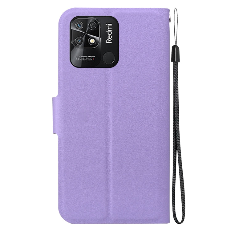 For Redmi 10 / 10 Power India / Redmi 10C Ultra-thin Voltage Magnetic Buckle Leather Phone Case