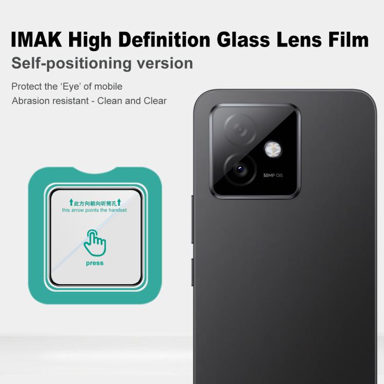 For Honor X60 GT imak HD Glass Rear Camera Lens Film, Self-positioning Version