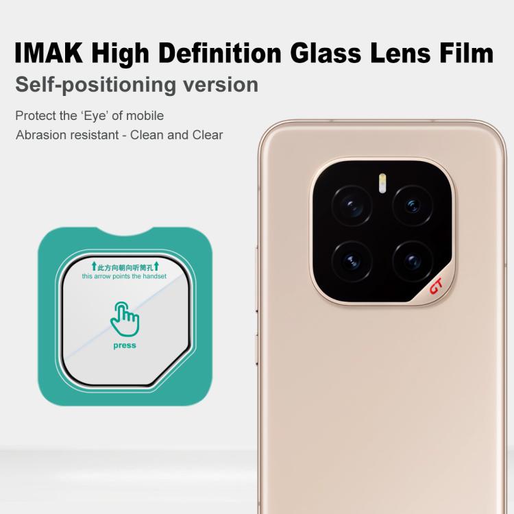 For Honor GT Pro imak HD Glass Rear Camera Lens Film, Self-positioning Version