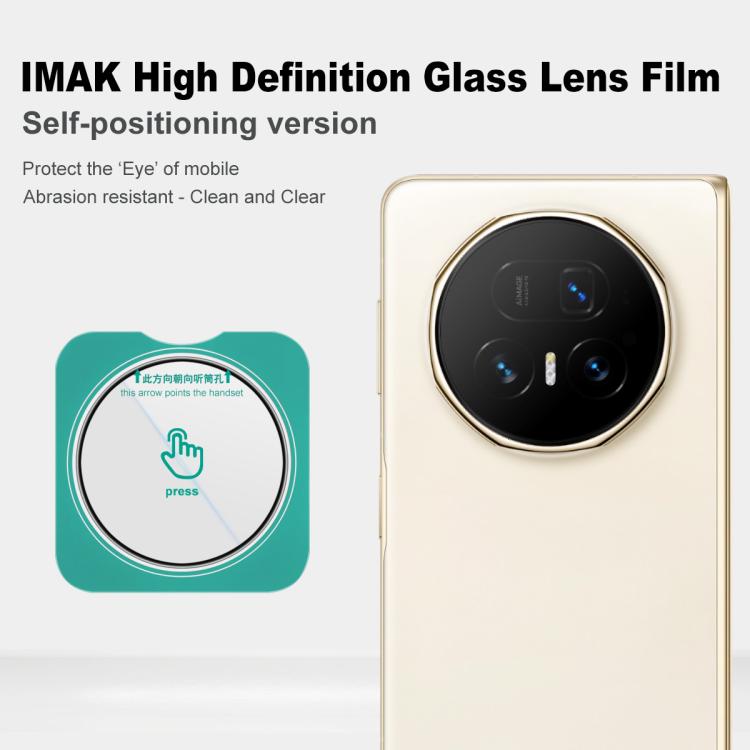 For Honor Magic V5 imak HD Glass Rear Camera Lens Film, Self-positioning Version