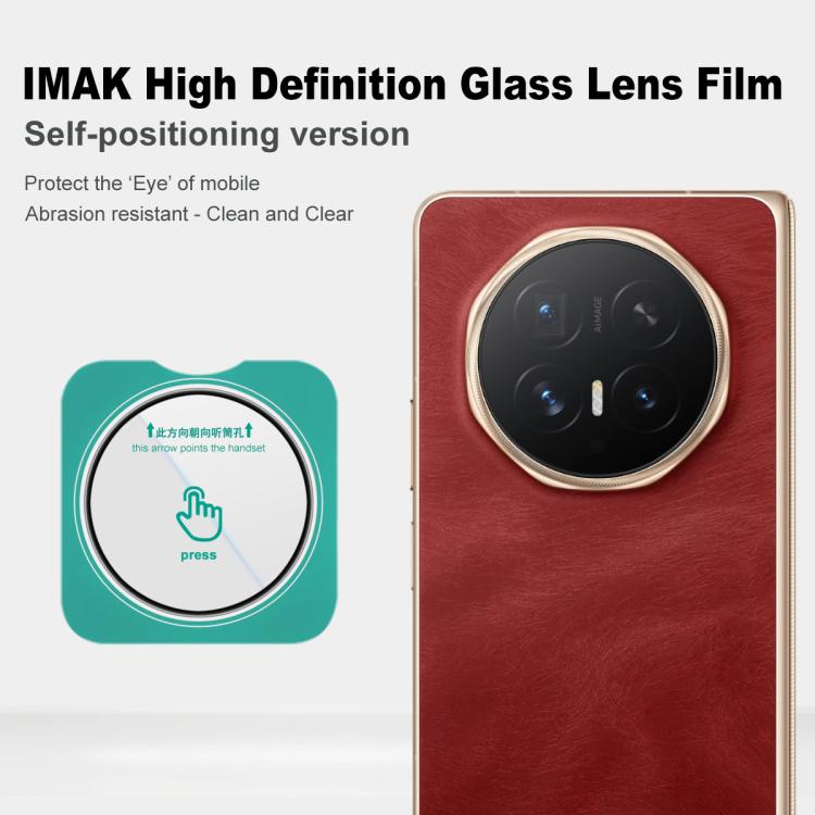 For Honor Magic V6 imak HD Glass Rear Camera Lens Film, Self-positioning Version