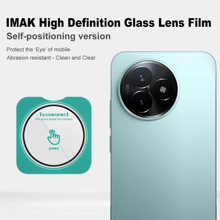 For Redmi K80 Ultra imak HD Glass Rear Camera Lens Film, Self-positioning Version